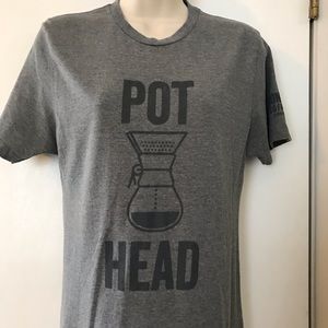 Woman Pot Head Shirt (Coffee)